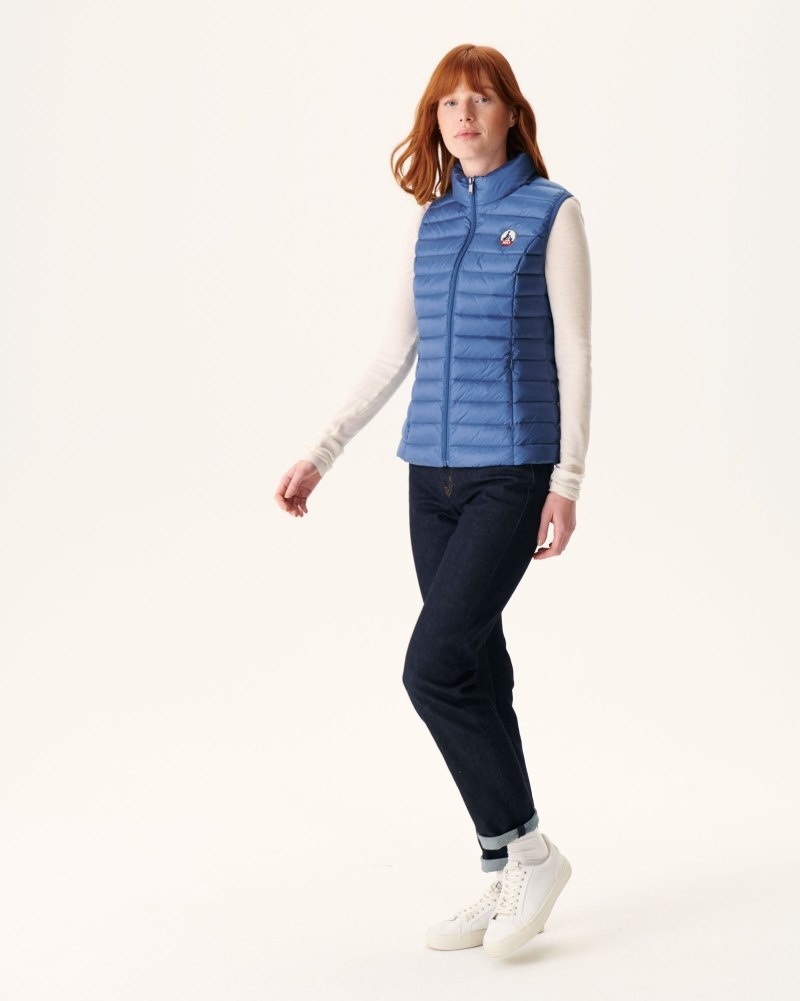 Blue JOTT Seda Light Sleeveless Women's Padded Jackets | VXL-2434