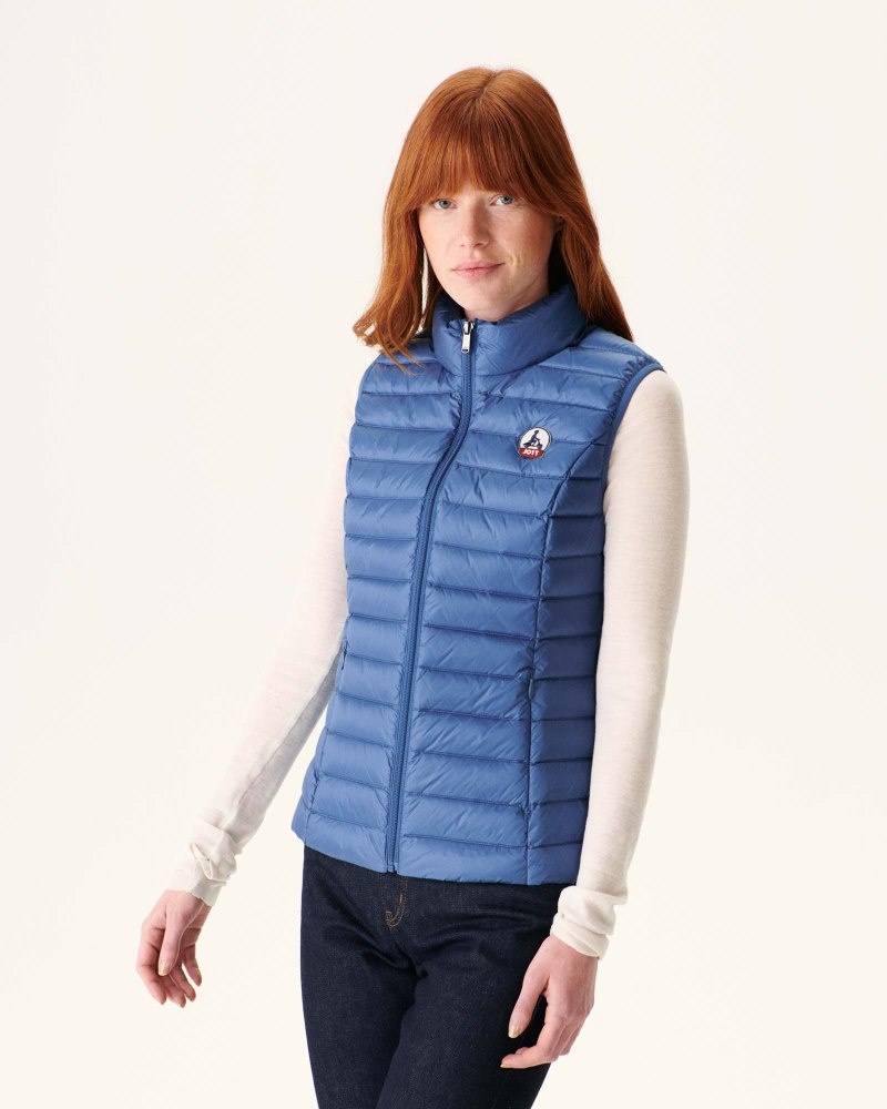 Blue JOTT Seda Light Sleeveless Women\'s Padded Jackets | VXL-2434