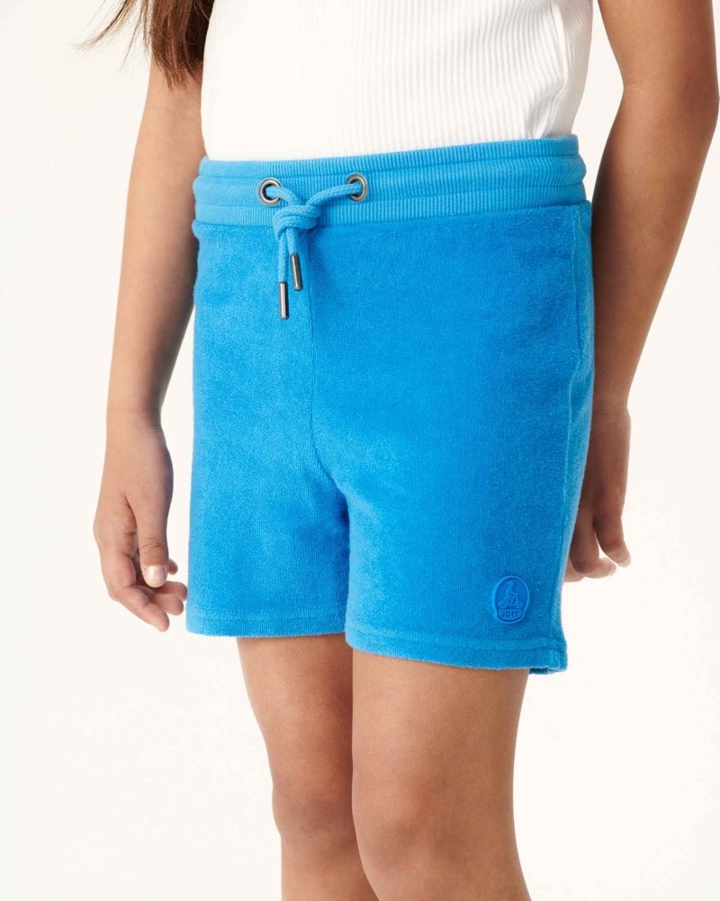 Blue JOTT Serra Terry Cotton Kids' Shorts | FEA-1411