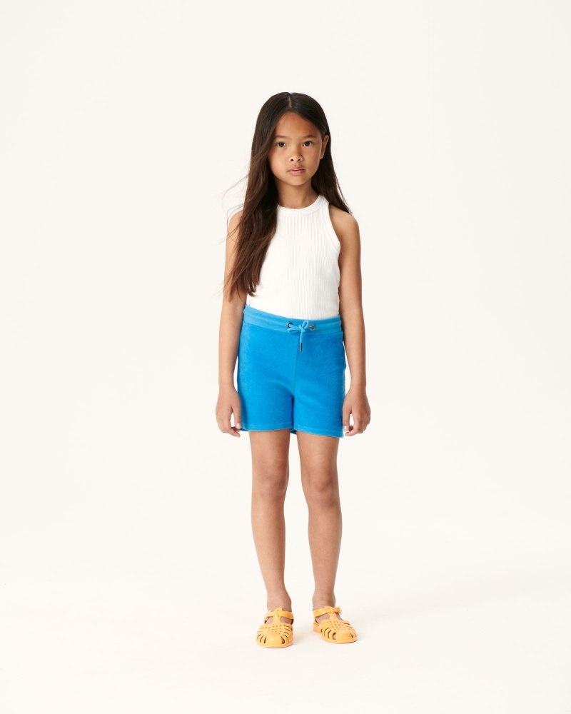 Blue JOTT Serra Terry Cotton Kids' Shorts | FEA-1411