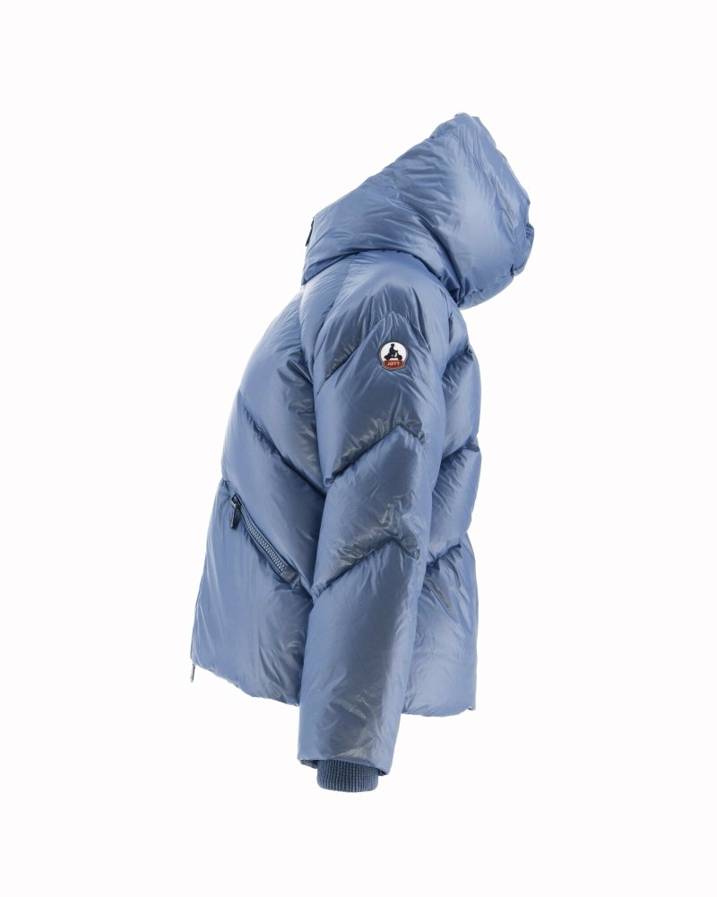 Blue JOTT Stellar Hooded Women's Puffer Jackets | KPL-8178