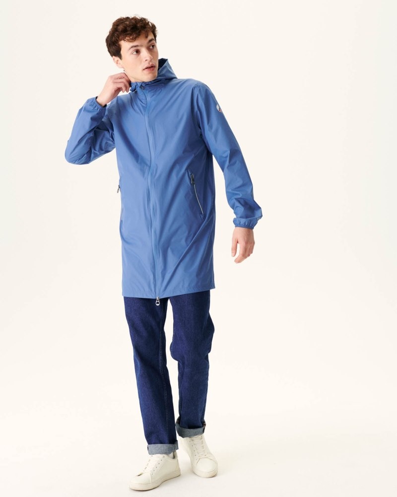 Blue JOTT Stockholm Pocketable Men's Rain Coats | HYU-4270