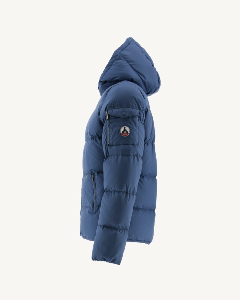 Blue JOTT Toledo Great Cold Hooded Men's Down Jackets | UOM-7258