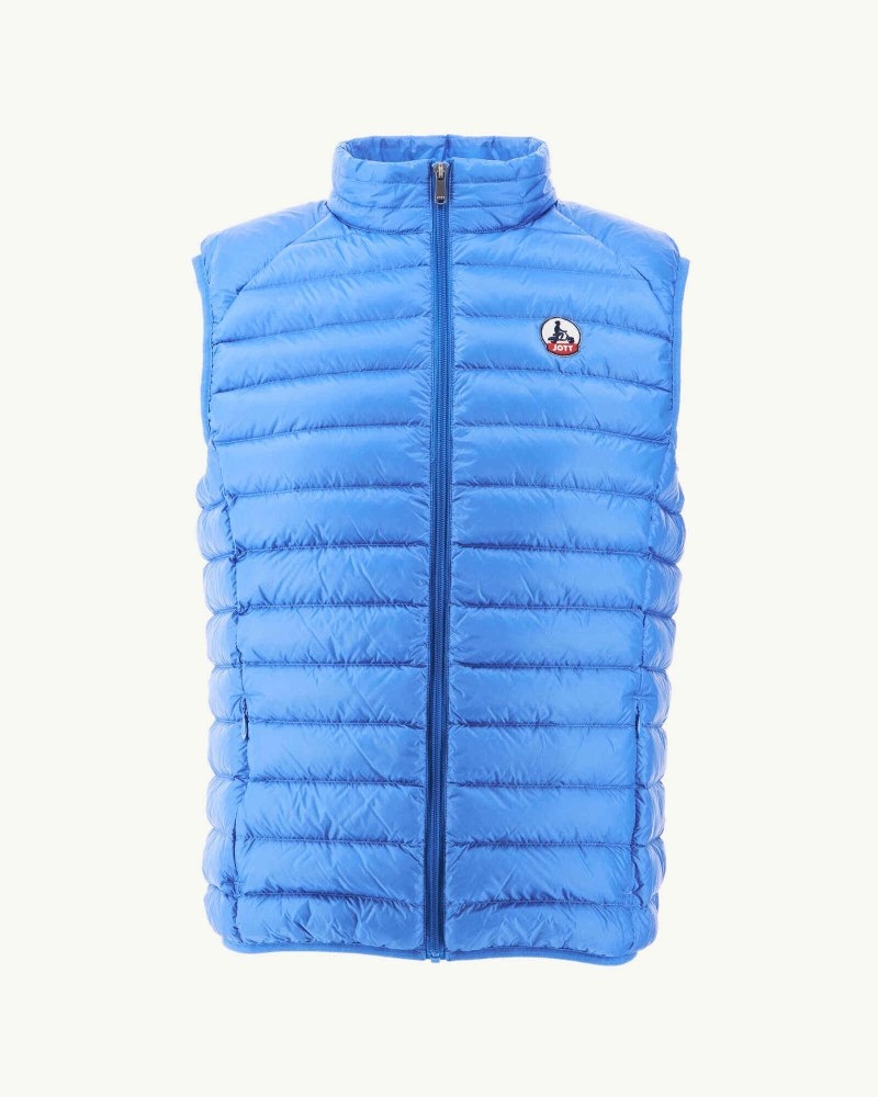 Blue JOTT Tom Sleeveless Men's Padded Jackets | NWA-8620