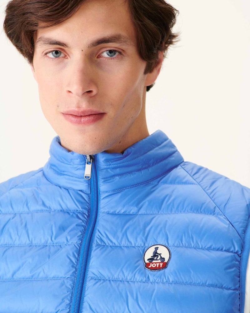 Blue JOTT Tom Sleeveless Men's Padded Jackets | NWA-8620