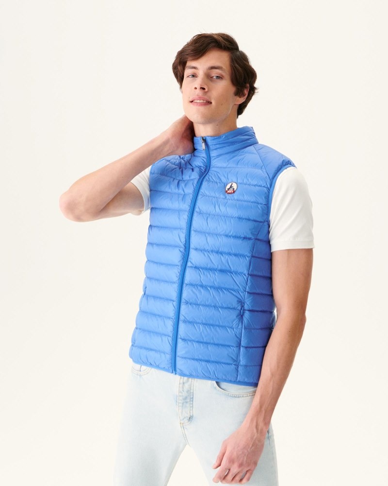 Blue JOTT Tom Sleeveless Men\'s Padded Jackets | NWA-8620