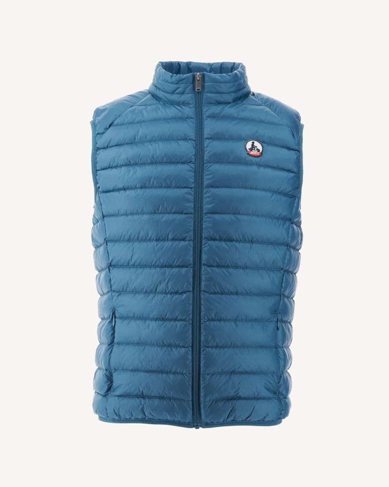 Blue JOTT Tom Sleeveless Men's Padded Jackets | FMI-1488