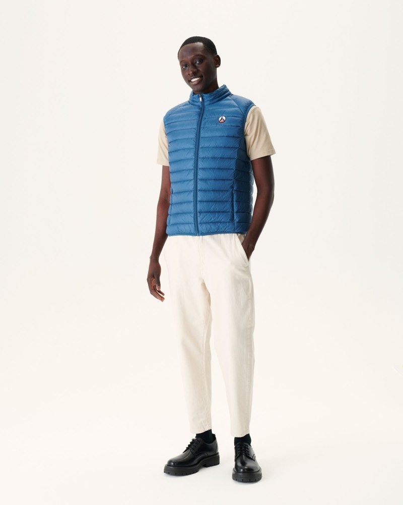 Blue JOTT Tom Sleeveless Men's Padded Jackets | FMI-1488