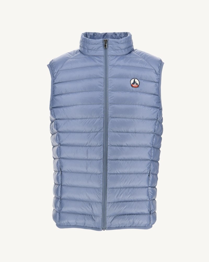 Blue JOTT Tom Sleeveless Quilted Men's Jackets | WLH-7636