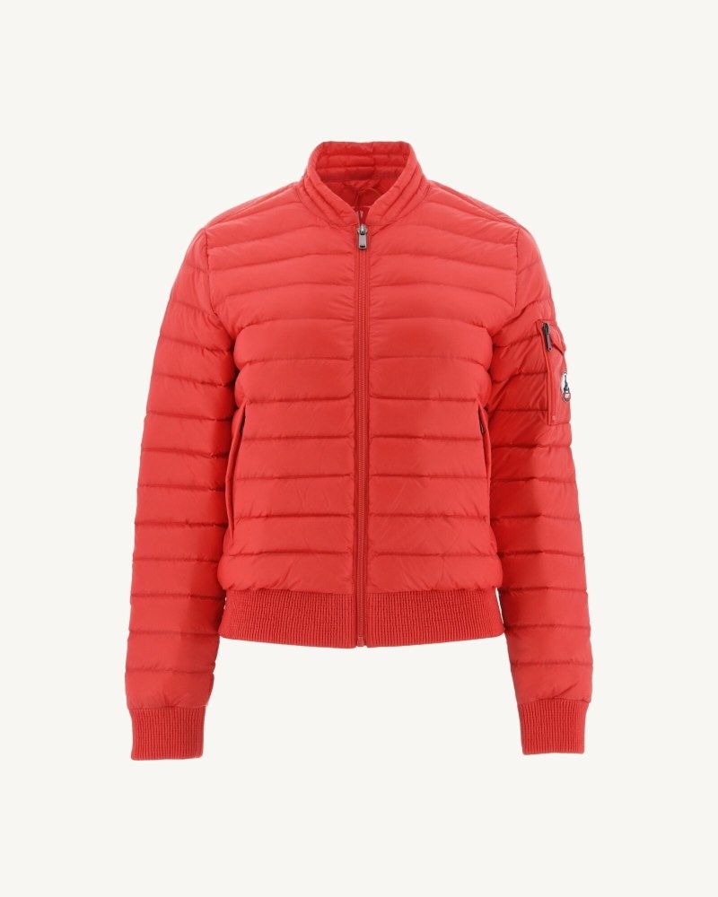 Bright Red JOTT Emmy Lightweight Women's Down Jackets | BSI-4478