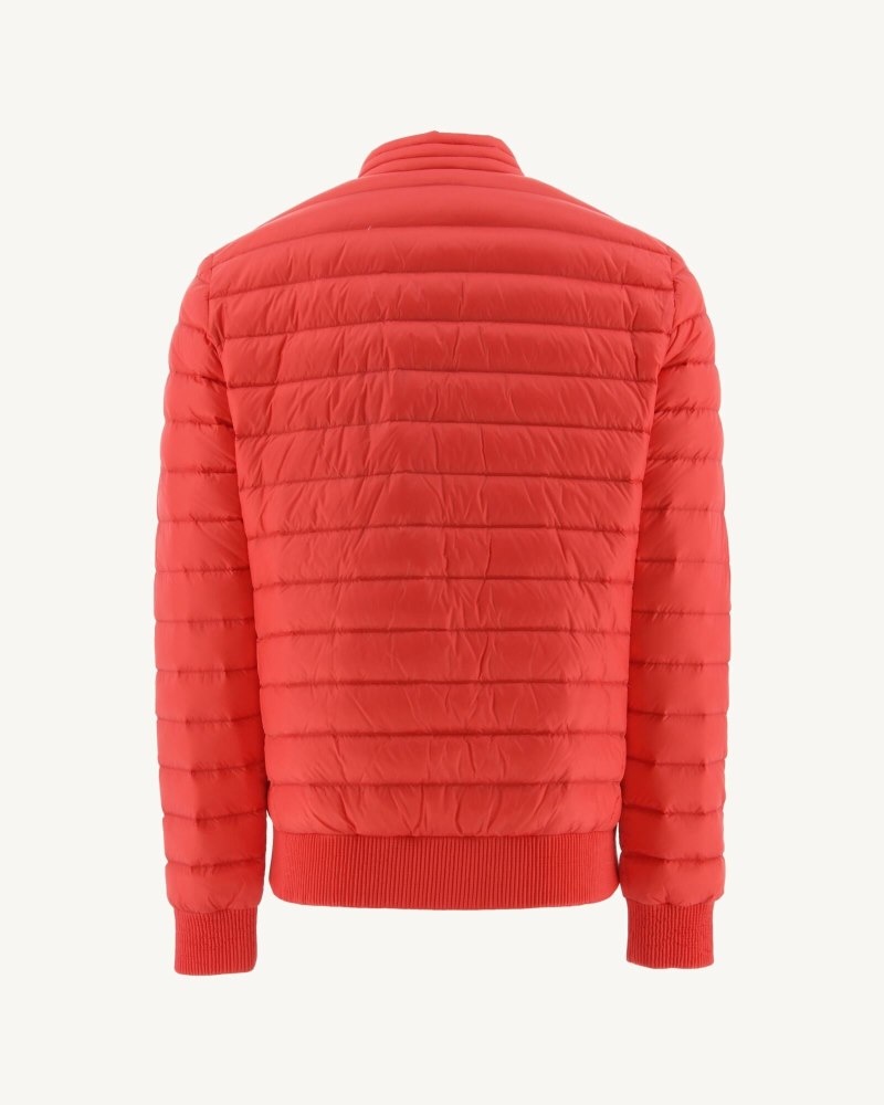 Bright Red JOTT Jordan Lightweight Men's Puffer Jackets | NOK-0917