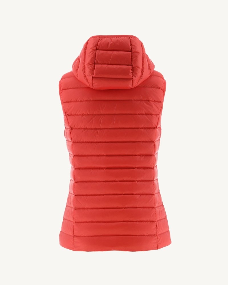 Bright Red JOTT Mali Light Sleeveless Women's Padded Jackets | ZFN-0649