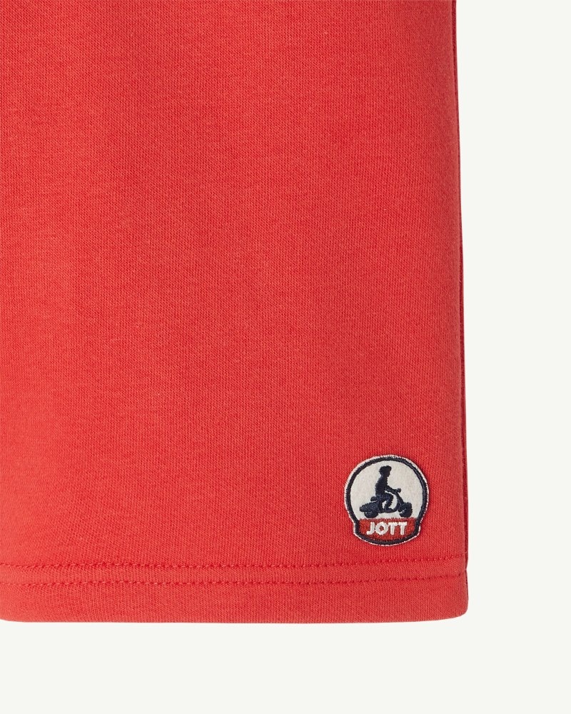 Bright Red JOTT Pereira Organic Cotton Kids' Shorts | DUE-4492