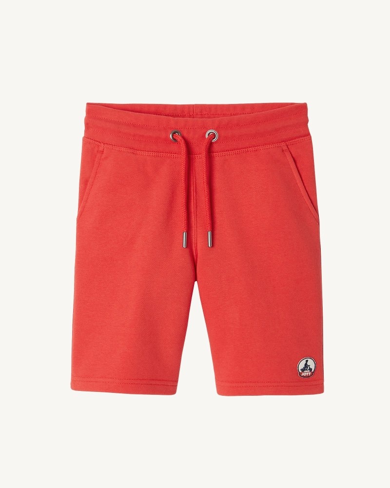 Bright Red JOTT Pereira Organic Cotton Kids\' Shorts | DUE-4492