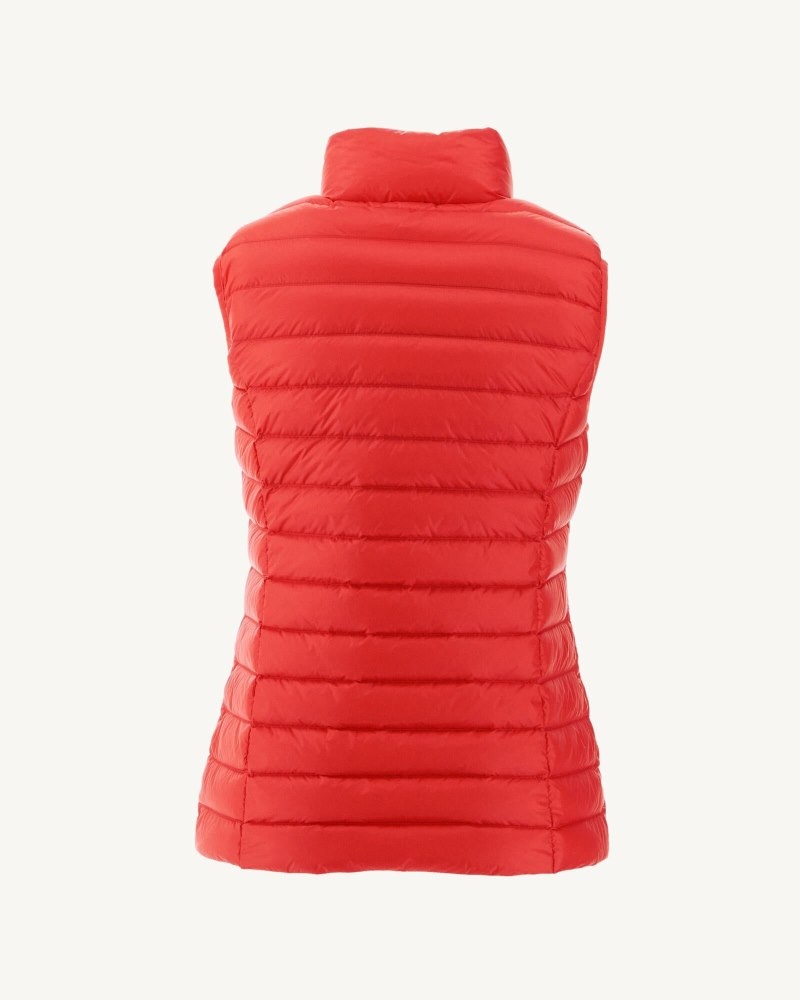 Bright Red JOTT Seda Light Sleeveless Women's Down Jackets | TIF-1598