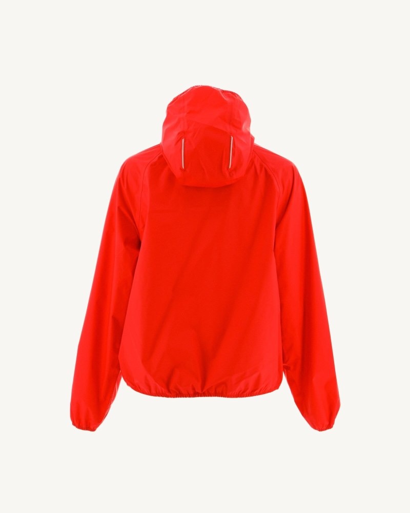 Bright Red JOTT Singapore Pouchable Waterproof Women's Jackets | WPY-0629