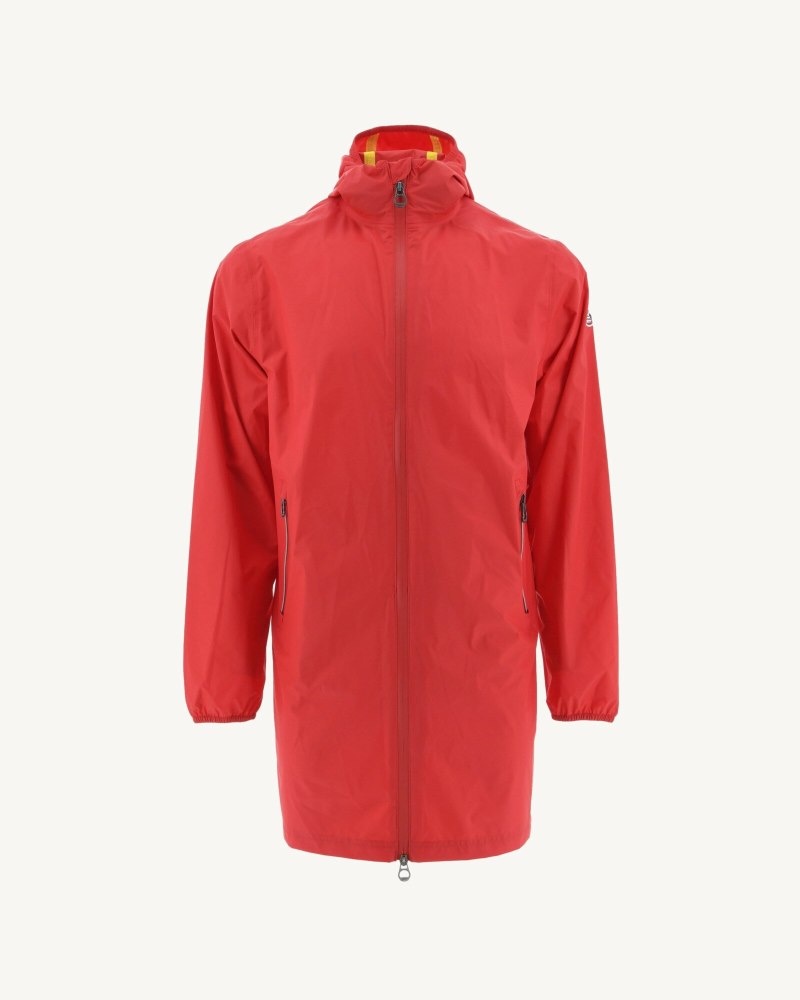 Bright Red JOTT Stockholm Pocketable Men's Rain Coats | KMP-2744