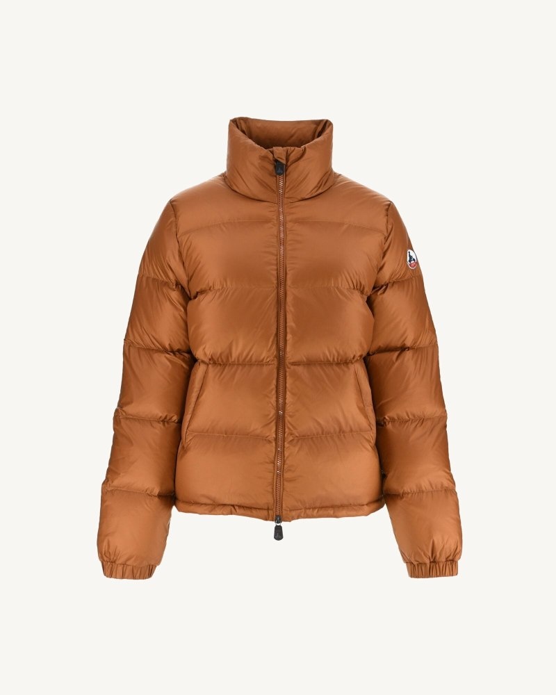 Brown JOTT Cardiff Grand Froid Quilted Women's Down Jackets | DBU-0230