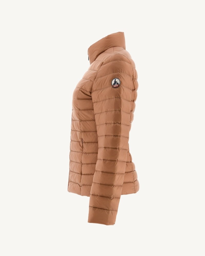 Brown JOTT Cha Lightweight Women's Padded Jackets | LCF-4257