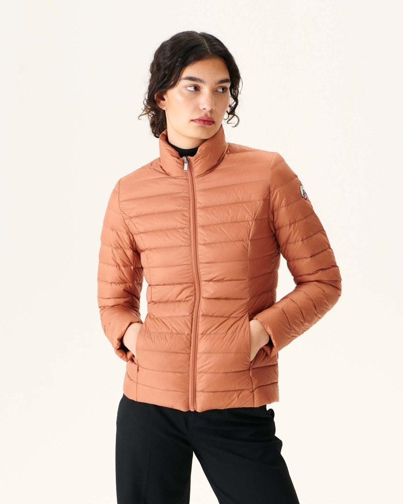 Brown JOTT Cha Lightweight Women\'s Padded Jackets | LCF-4257