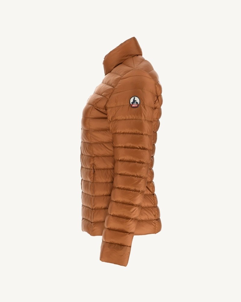 Brown JOTT Cha Lightweight Women's Padded Jackets | CYP-8812