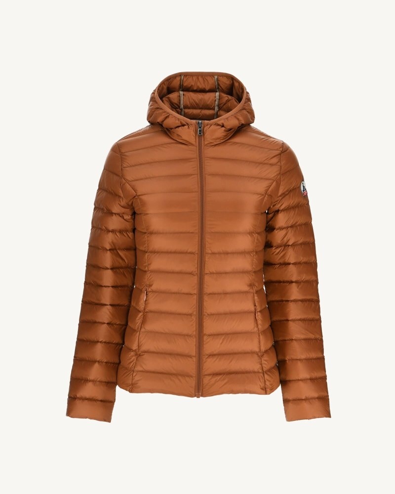 Brown JOTT Cloe Lightweight Hooded Women's Down Jackets | LHH-6043