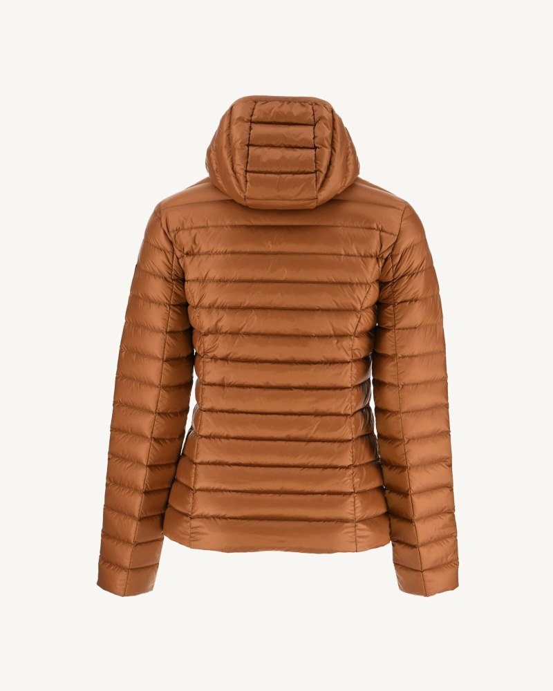 Brown JOTT Cloe Lightweight Hooded Women's Down Jackets | LHH-6043