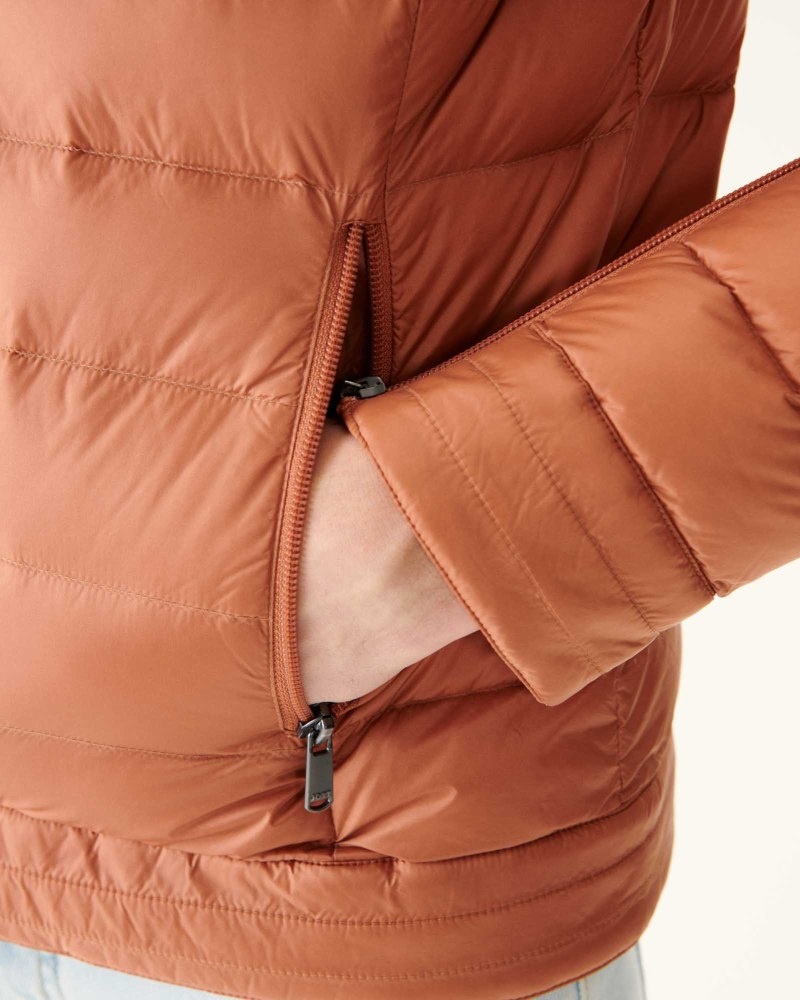 Brown JOTT David Men's Down Jackets | ZSR-1577