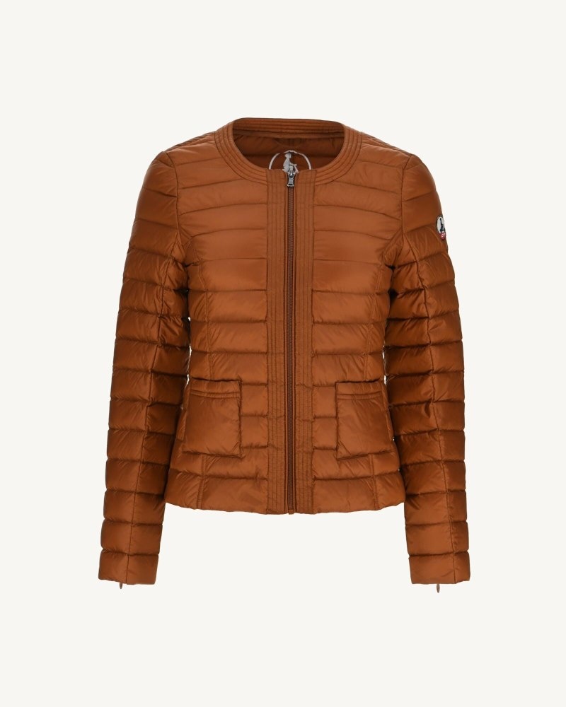 Brown JOTT Douda Light Women's Down Jackets | OQM-1015