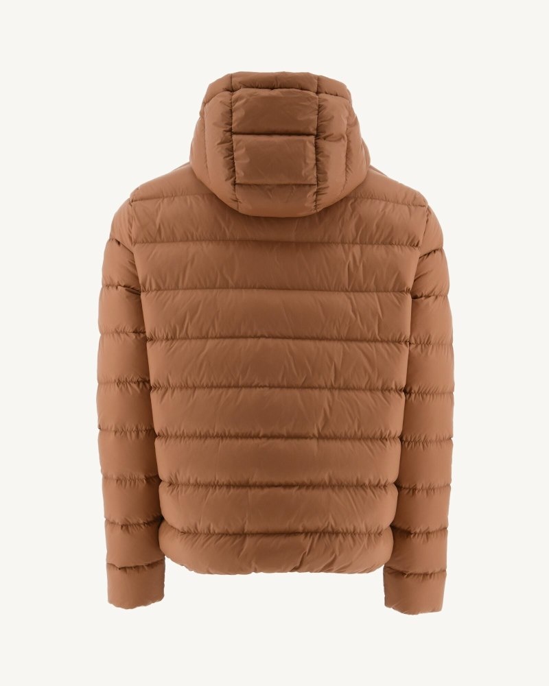 Brown JOTT Jorge Hooded Men's Puffer Jackets | YJG-6378