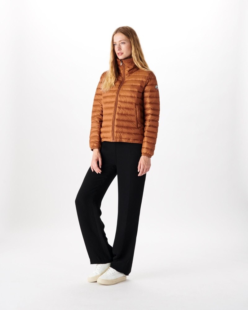 Brown JOTT Lightweight Louisa Women's Down Jackets | RRK-7584