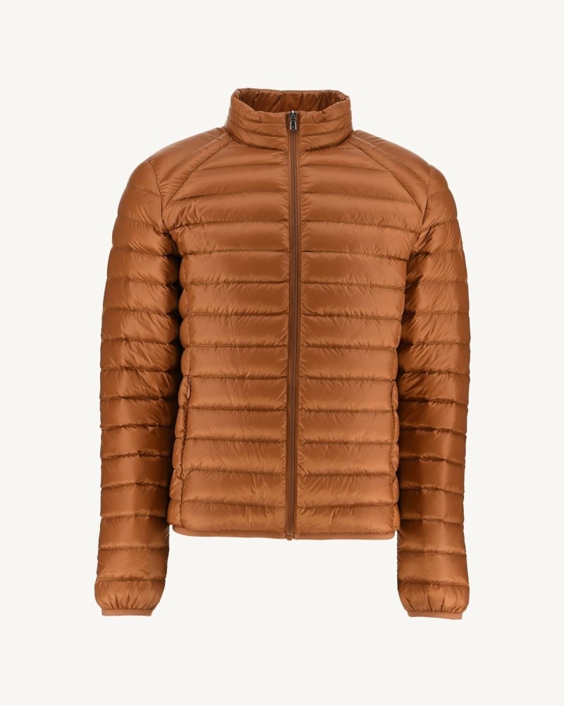 Brown JOTT Lightweight Mat Men's Down Jackets | TXX-4644