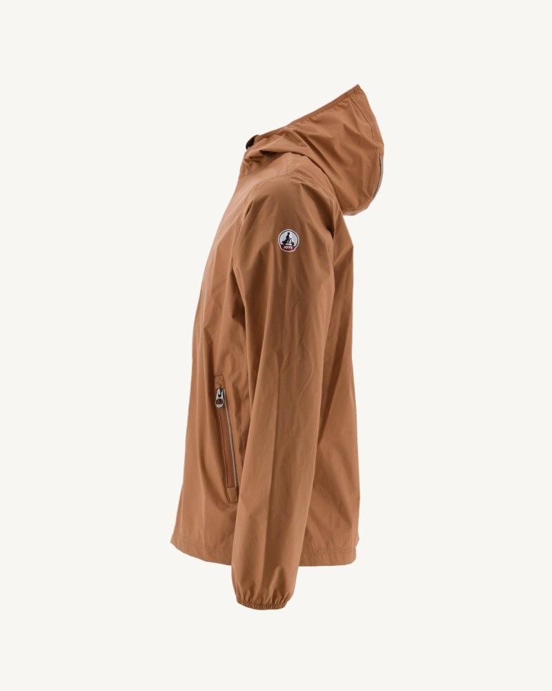 Brown JOTT Manila Packable Hooded Men's Jackets | OQA-8643