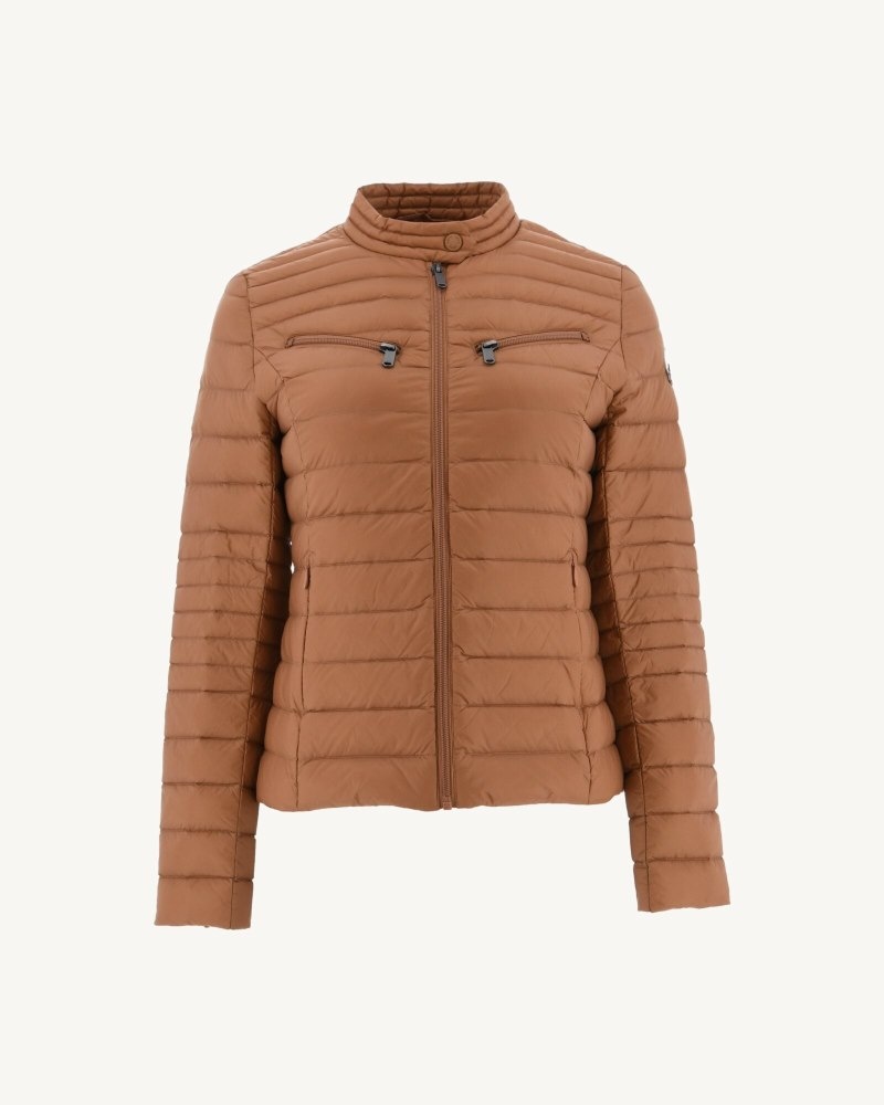 Brown JOTT Nina Lightweight Women's Padded Jackets | HMB-5452