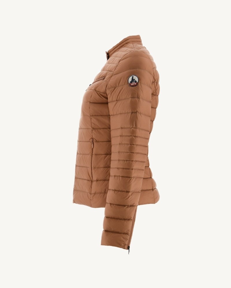 Brown JOTT Nina Lightweight Women's Padded Jackets | HMB-5452