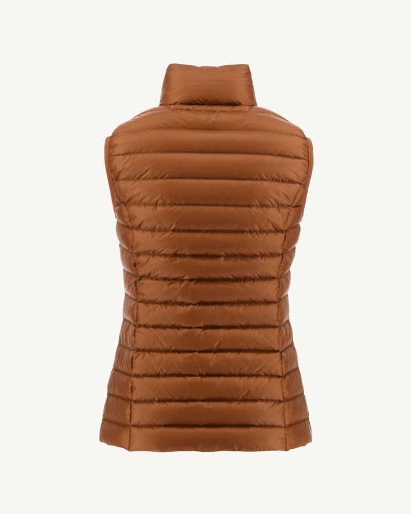 Brown JOTT Seda Light Sleeveless Women's Down Jackets | IMP-2221