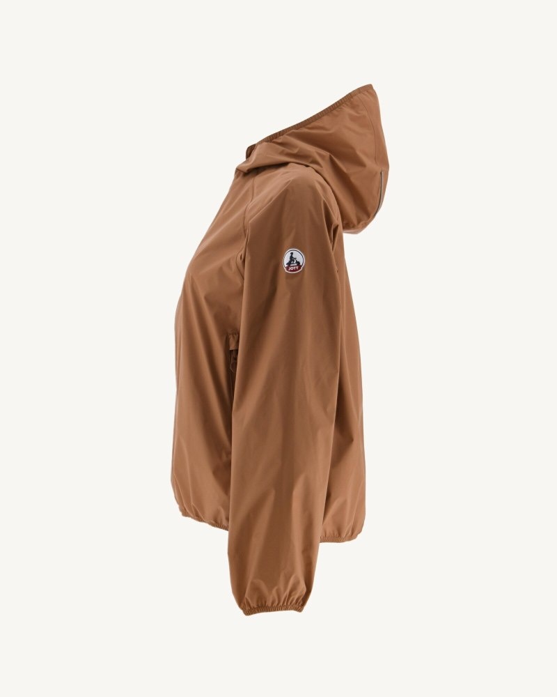 Brown JOTT Singapore Packable Waterproof Women's Jackets | DIF-6765