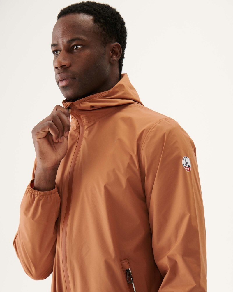 Brown JOTT Stockholm Pocketable Men's Rain Coats | YOH-3095