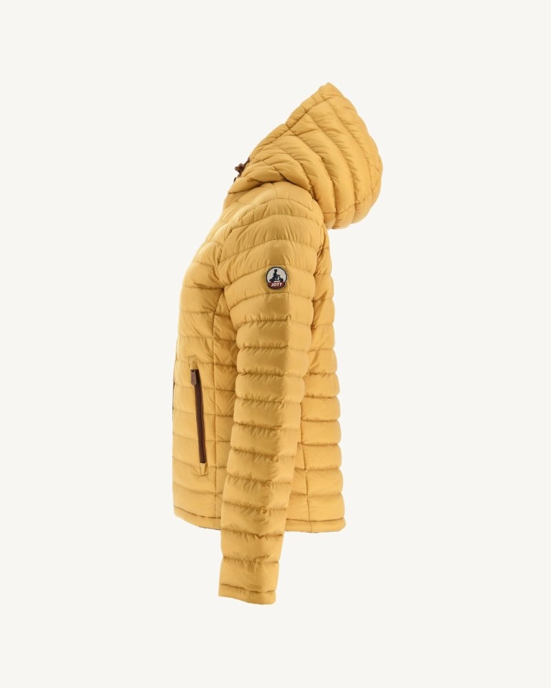 Brown / Mustard JOTT Reversible Vienne Women's Down Jackets | ZNZ-6632