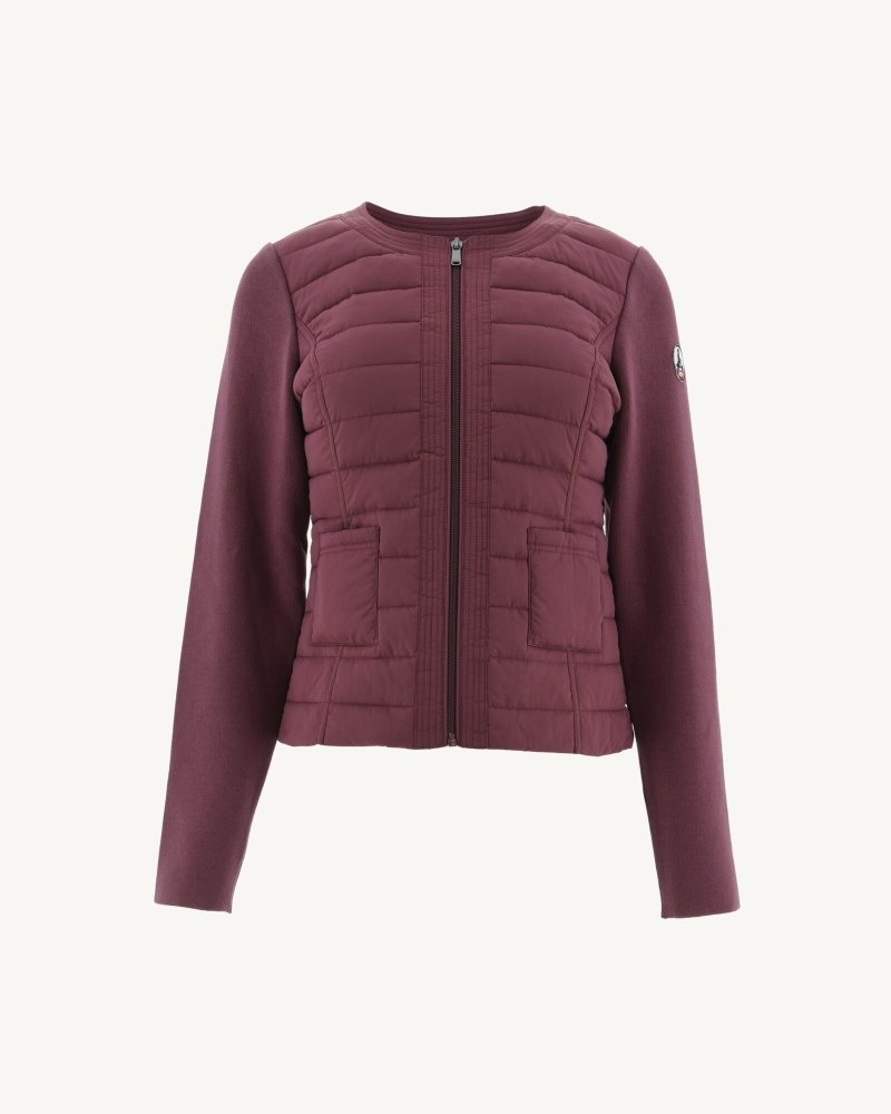 Burgundy JOTT Almeria Lightweight Women's Down Jackets | PMK-6027