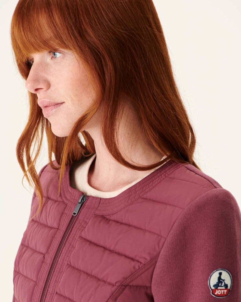 Burgundy JOTT Almeria Lightweight Women's Down Jackets | PMK-6027