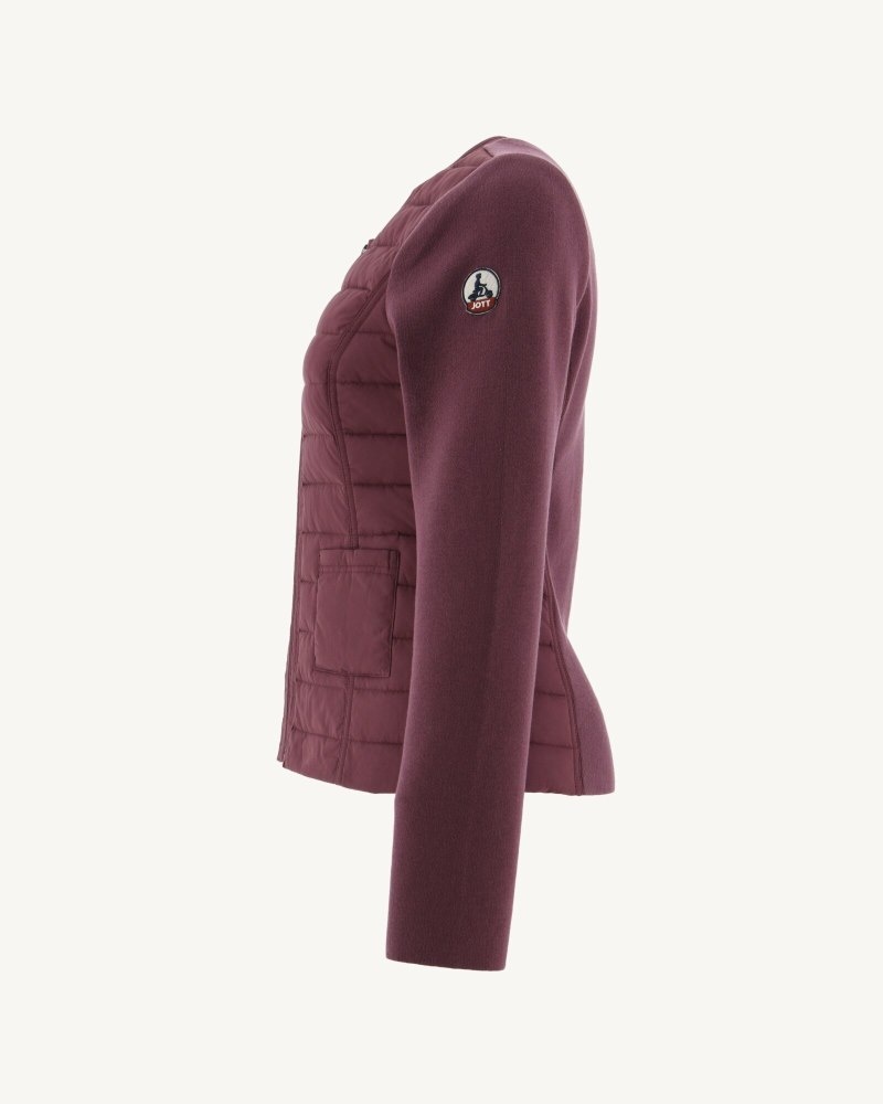 Burgundy JOTT Almeria Lightweight Women's Down Jackets | PMK-6027