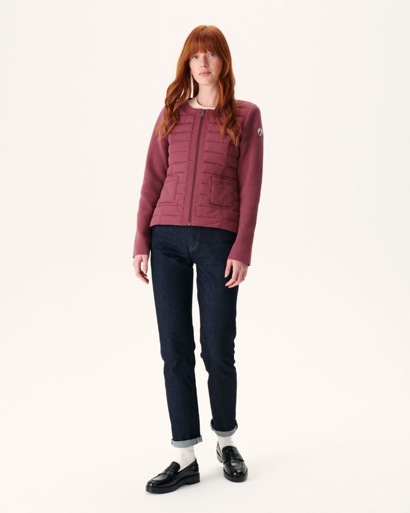 Burgundy JOTT Almeria Lightweight Women's Down Jackets | PMK-6027