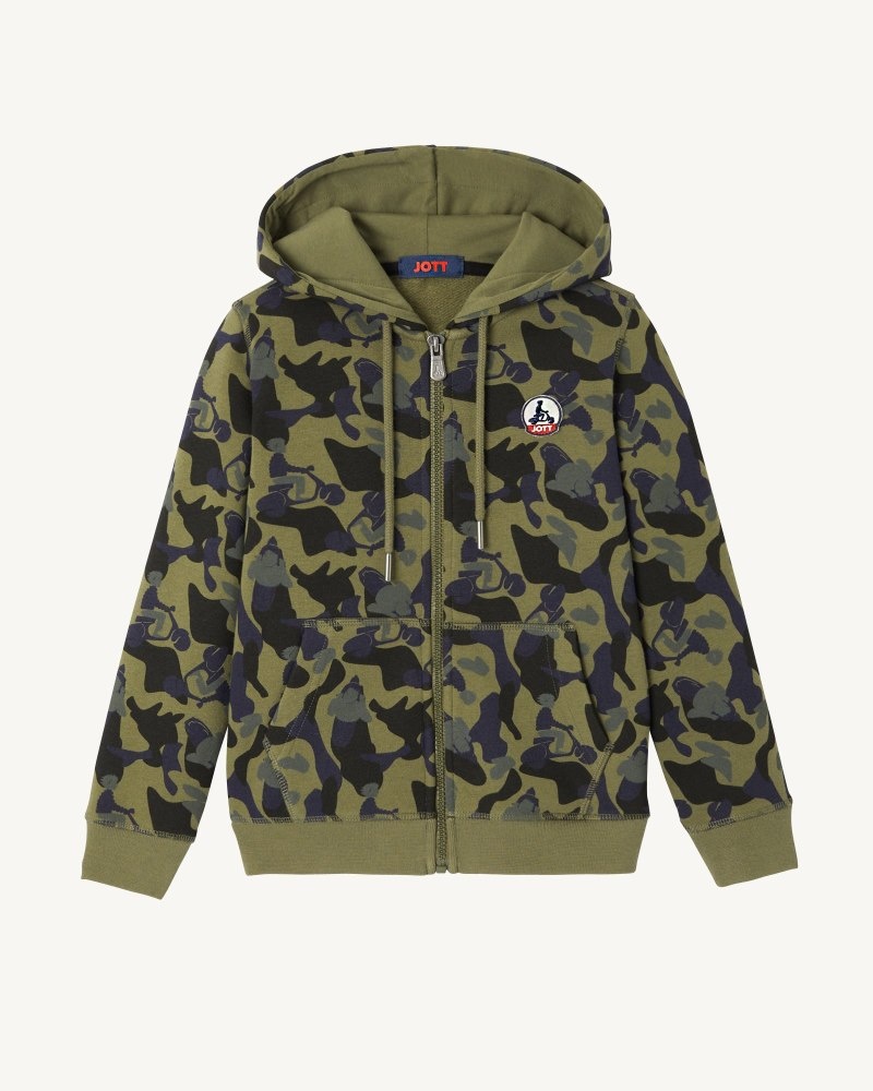 Camo Print JOTT Tijuana Kids' Hoodie | XVN-3407