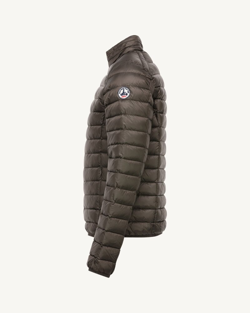 Coffee JOTT Lightweight Plomb Mat Men's Down Jackets | KMP-8062