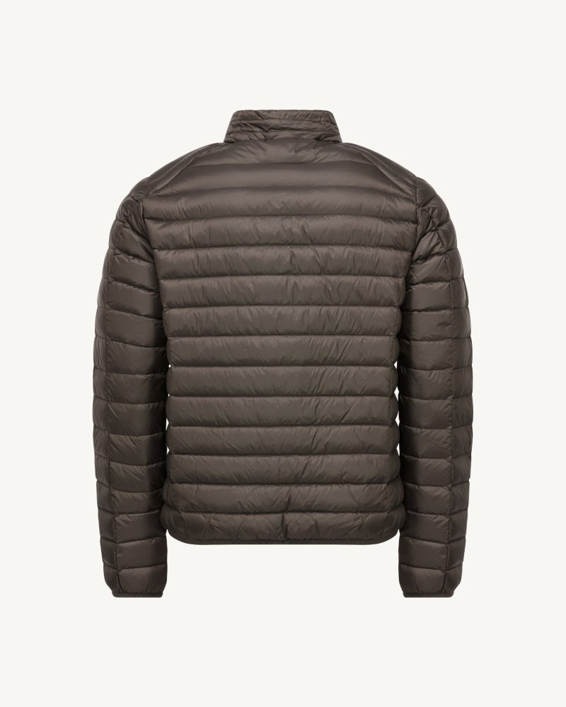 Coffee JOTT Lightweight Plomb Mat Men's Down Jackets | KMP-8062