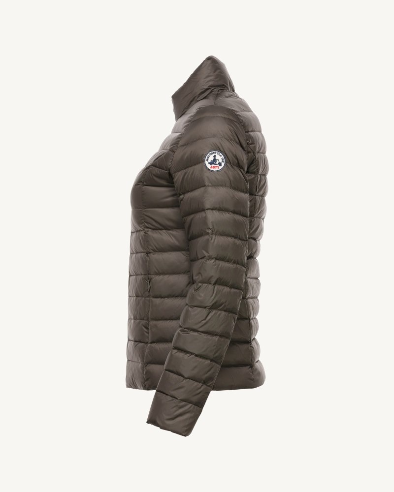 Coffee JOTT Plomb Cha Lightweight Women's Padded Jackets | QRW-2382