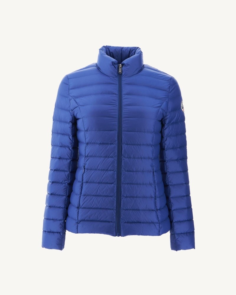 Dark Blue JOTT Cha Light Women's Down Jackets | ICT-3696