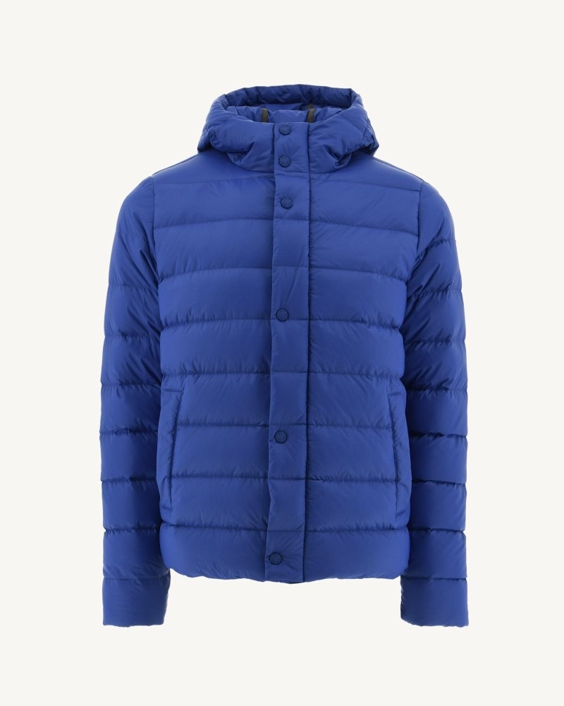 Dark Blue JOTT Jorge Hooded Men's Puffer Jackets | YJW-5260