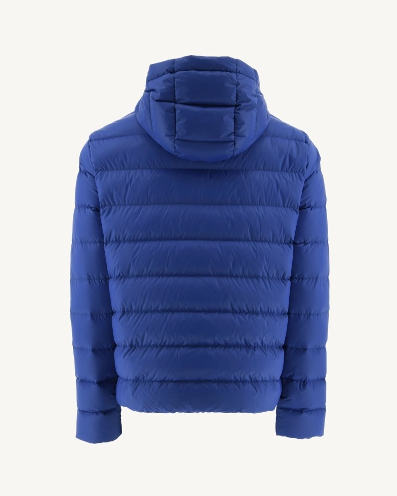 Dark Blue JOTT Jorge Hooded Men's Puffer Jackets | YJW-5260